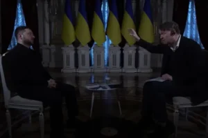 У Маріїнському палаці під час інтерв’ю Зеленського зникло світло